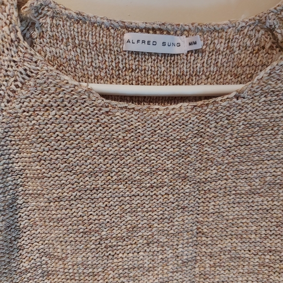 ❣️Ladies Alfred Sung Cotton Blend Knit Sweater short sleve size M (#675) - Picture 3 of 7